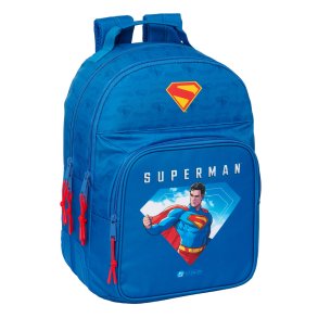 Skoletaske Superman Bl 32 x 42 x 15 cm