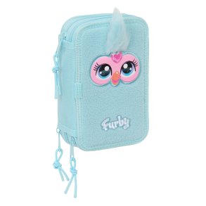 Tredobbelt Penalhus Furby Bl 12,5 x 19,5 x 5,5 cm 37 Dele
