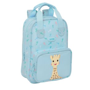 Skoletaske Sophie la Girafe Lysebl 20 x 28 x 8 cm