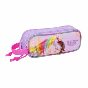 Dobbelt carry-all Unicorn Academy Syren 21 x 8 x 6 cm