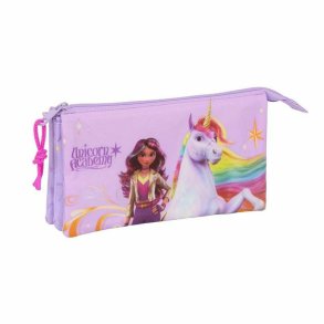 Tredobbelt bretaske Unicorn Academy Syren 22 x 12 x 3 cm