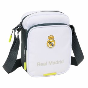 Skuldertaske Real Madrid C.F. Hvid 16 x 22 x 6 cm