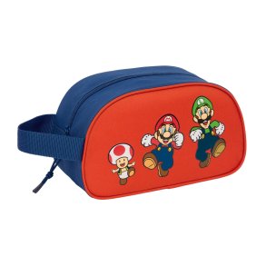 Rejsetoilettaske Super Mario Mamma mia R�d Marinebl� 26 x 15 x 12 cm