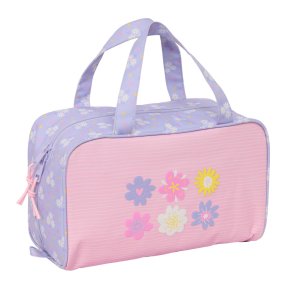 Rejsetoilettaske Safta Bouquet Pink Syren 31 x 14 x 19 cm