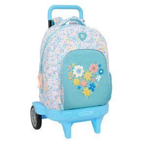 Skolerygs�k med Hjul Moos Fiori Multifarvet 33 x 45 x 22 cm