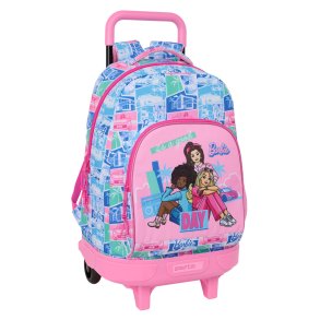 Skolerygs�k med Hjul Barbie Multifarvet 33 x 45 x 22 cm