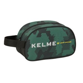 Rejsetoilettaske Kelme Camo Sort Gr�n 26 x 15 x 12 cm