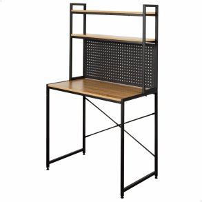 Skrivebord med hylder Max Home Stl Melamin spnplade 84 x 148 x 50 cm