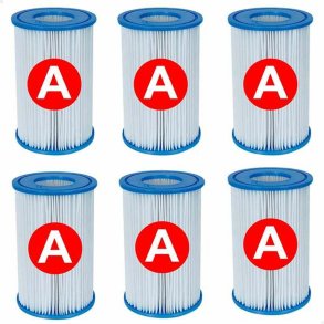 Behandlingsfilter Intex Type A 6 enheder