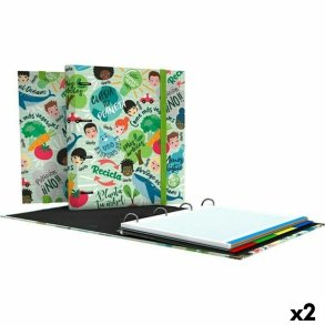 Ringbind Grafoplas Carpebook Revolution Green Grn A4 (2 enheder)