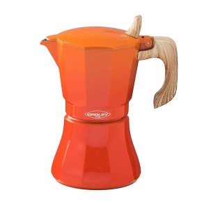 Italiensk Kaffekande Oroley Petra Orange Aluminium 9 Kopper