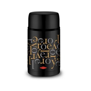 F�devaretermometer Oroley Sort Rustfrit st�l 1 L Bogstaver