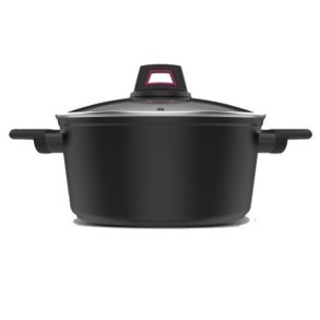 Gryde med lg Taurus KCK4024 Sort 4,5 L