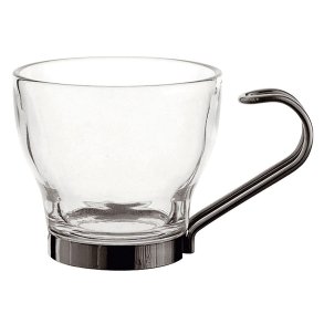 Dele kaffekops�t Quid Supreme Gennemsigtig Glas St�l 110 ml 3 Dele