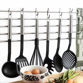 Tallerken Quid Habitat Sort St�l Plastik 35 x 7 x 5 cm (12 enheder)