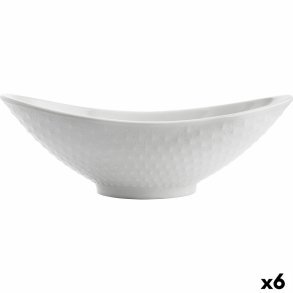 K�kkenspringvand Quid Gastro Oval Keramik Hvid (21,5 x 12,5 x 7 cm) (6 enheder)