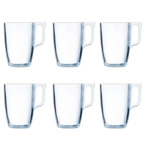 Set med kopper Luminarc Nuevo (6 pcs) Gennemsigtig Glas 400 ml (6 Dele)