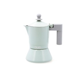 Italiensk Kaffekande Quid Ozon Grn Metal 3 Skodelice