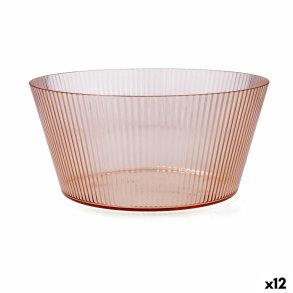 Salatskl Quid Sunset Coral Koral Plastik  25 cm (12 enheder)