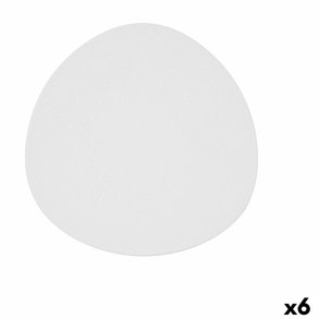 Snack bakke Bidasoa Fosil Hvid Keramik Aluminium oxid 25,2 x 24,8 x 1,2 cm (6 enheder)