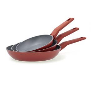 St med Stegepander Bidasoa Zocco Gr Terrakotta Metal 3 Dele