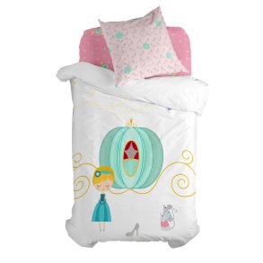 Dynebetrk st HappyFriday Mr Fox Pumpkin Multifarvet Seng 80 2 Dele