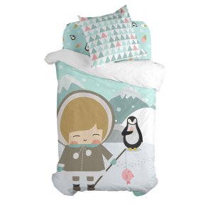 Dynebetrk st HappyFriday Happynois Skymo Day Multifarvet Seng 80 2 Dele