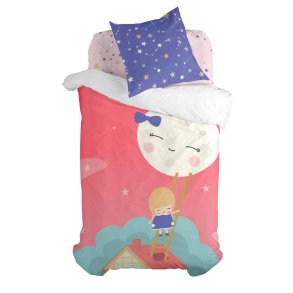 Dynebetrk st HappyFriday Happynois Moon Dream Multifarvet Seng 80 2 Dele