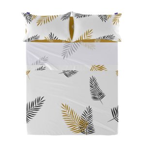 Toplagen HappyFriday Blanc Foliage Multifarvet 160 x 270 cm