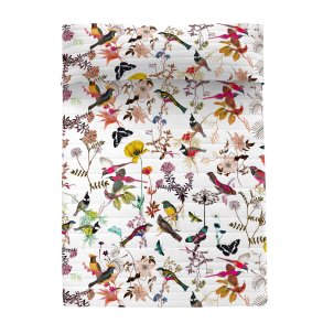 Senget�ppe (vatt�ppe) HappyFriday HF Birds of paradise Multifarvet 270 x 260 cm