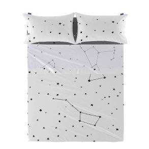 Toplagen HappyFriday Blanc Constellation Multifarvet 180 x 270 cm (Stjerner)