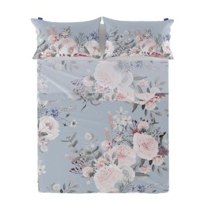 Toplagen HappyFriday Soft bouquet Multifarvet 180 x 270 cm