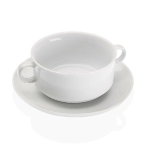 Sk�le til suppe Versa Hvid 17 x 6 x 12,3 cm
