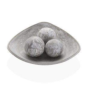 Borddekoration Versa Hvid Tr MDF 31,5 x 9 x 31,5 cm