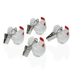 Borddug Clip Versa 3,6 x 6 x 3,6 cm H�ne 4 Dele