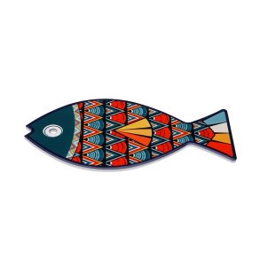 D�kkeserviet Versa Gr�n Kork Keramik Fisk 14 x 0,7 x 20 cm