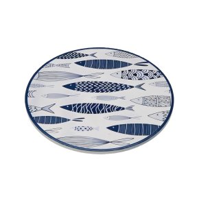 D�kkeserviet Versa Bl� Kork Keramik Fisk 20 X 0,6 X 20 CM