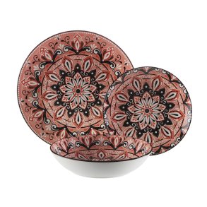 Spisestel Versa Pink Porcel�n 18 Dele