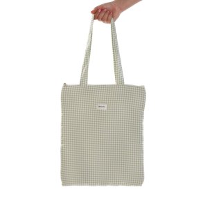 Hndtasker til damer Versa Vichy Grn 40 x 33 cm