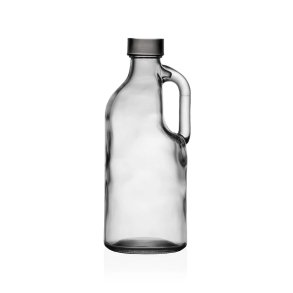 Vandflaske Versa Gennemsigtig Glas Aluminium