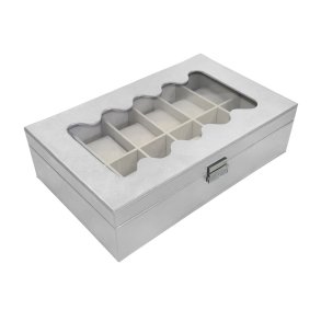 ske til ure Versa Hvid Polyuretan Papir Spejl Tr MDF 20 x 8,5 x 32,5 cm