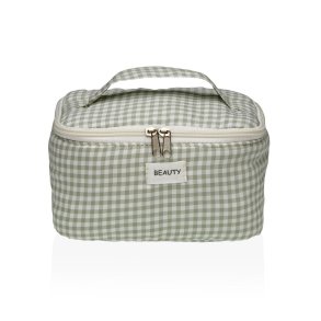 Rejsetoilettaske Versa Vichy Grn Polyester Tekstil 12 x 12 x 20 cm