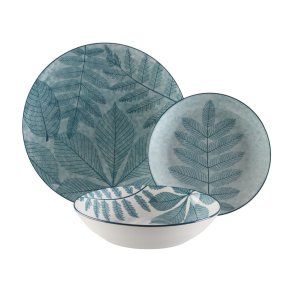 Spisestel Versa Aylen Bl� Porcel�n 18 Dele