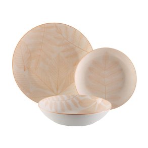 Spisestel Versa Aylen Beige Porcel�n 18 Dele