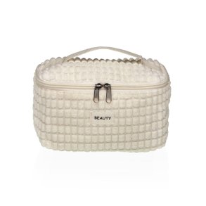 Rejsetoilettaske Versa Corduroy Hvid Polyester Tekstil 12 x 12 x 20 cm