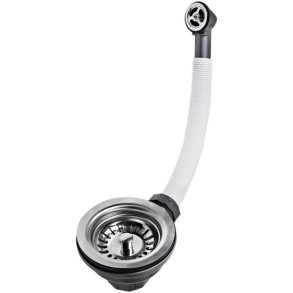 Vaskeventil med fleksibelt overl�b Teka 61001302 S�lv Rustfrit st�l