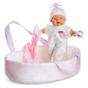 Baby Dukke Berjuan 351 Kurv Pink 28 cm (28 cm)