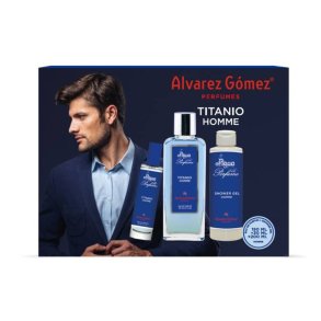 Parfume st til mnd Alvarez Gomez AGUA DE PERFUME HOMME EDP Titanio Homme 2 Dele