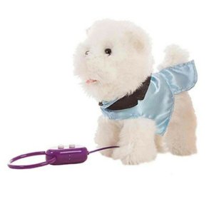 Bamse med Bevgelser Dog Hvid 22 cm (22 cm)