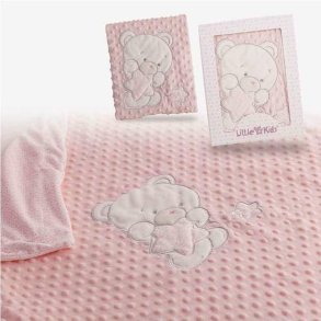 T�ppe til Baby Bj�rn Pink Broderi Dobbelt